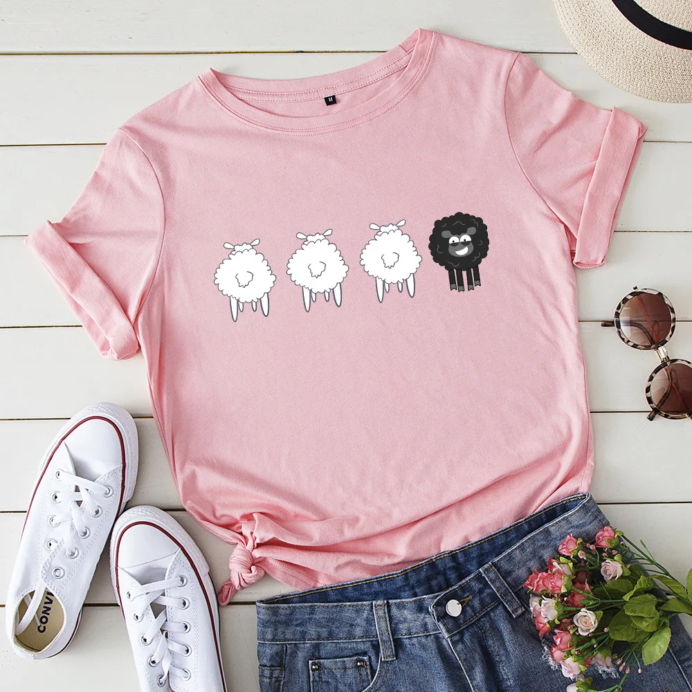 Sheep Graphic T Shirts For Women Sheep Graphic T Shirts For Women
