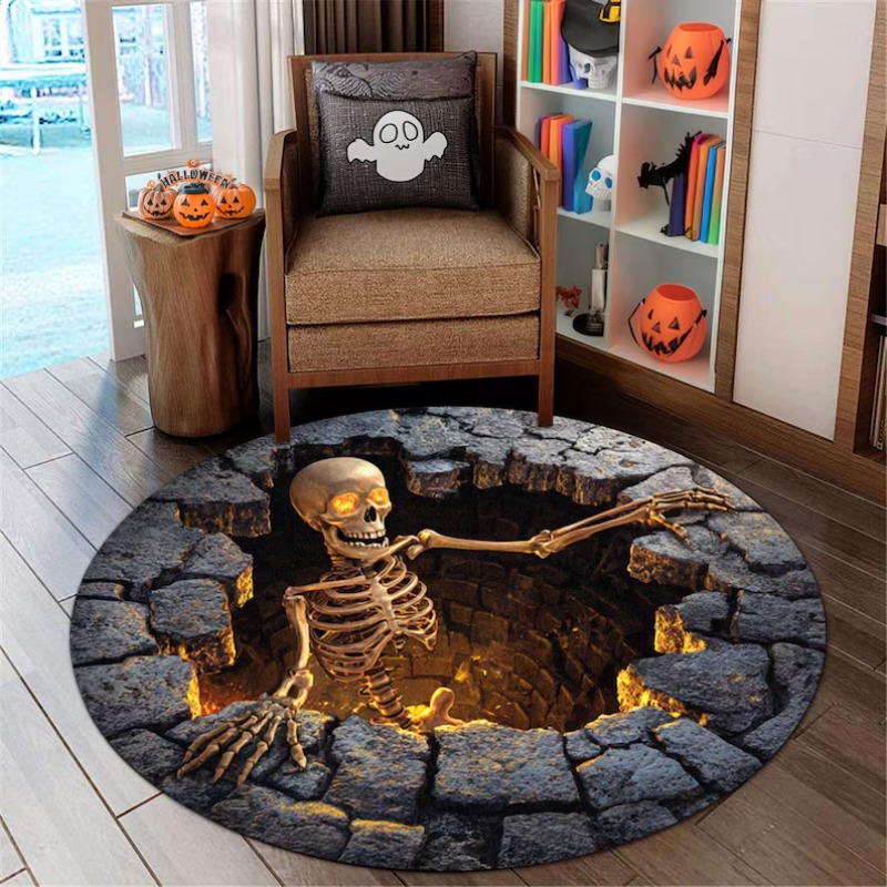 Round Rug Black Hole Illusion Floor Mat for Living Room & Bedroom Round Rug Black Hole Illusion Floor Mat for Living Room & Bedroom