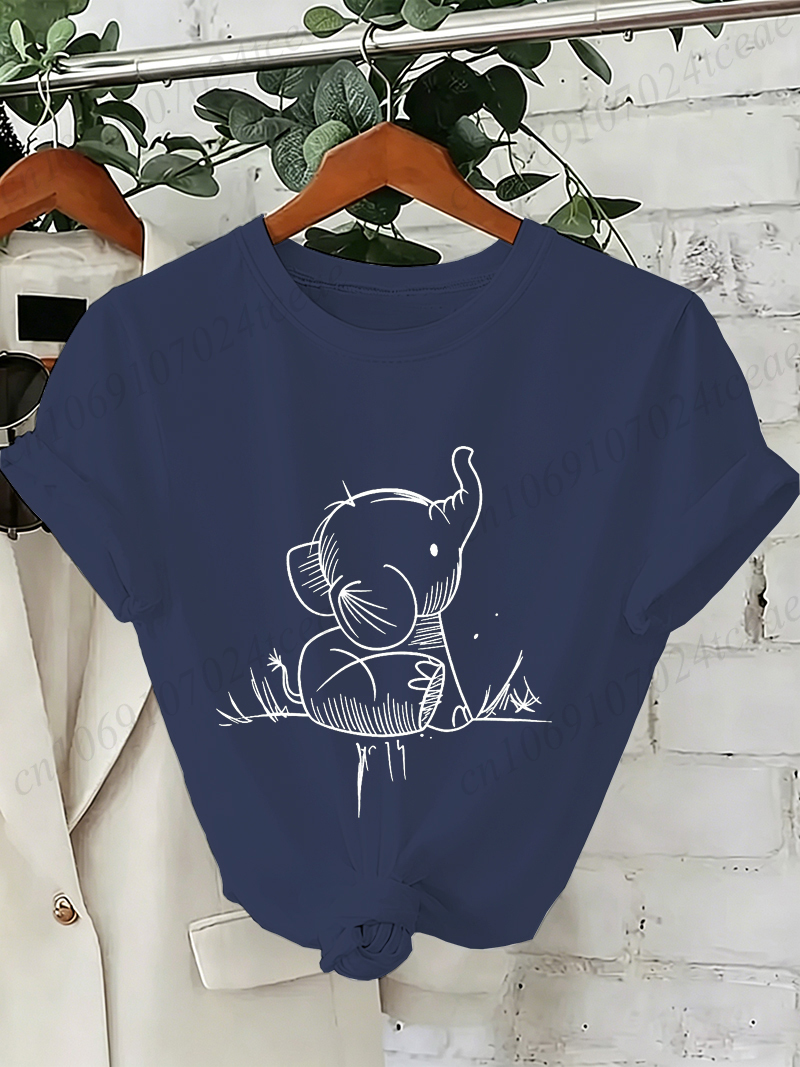 Elephant Graphic Women's T-shirt Elephant Graphic Women's T-shirt