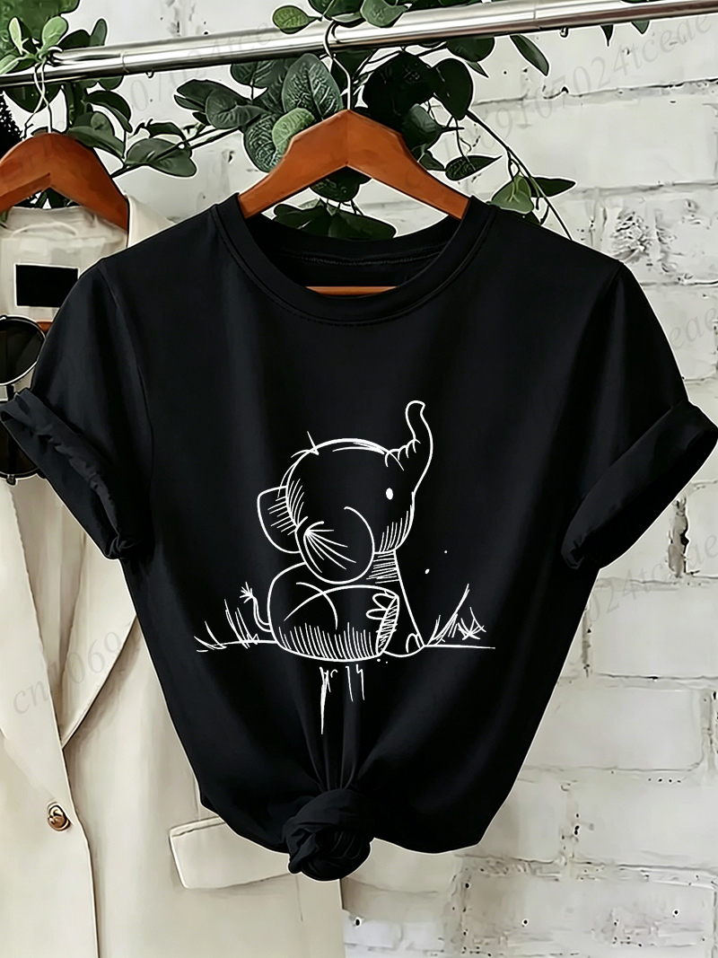 Elephant Graphic Women's T-shirt Elephant Graphic Women's T-shirt