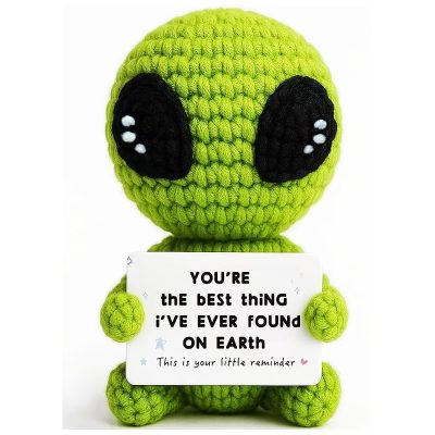 Handmade Crochet Alien Marvelous human being Knitted Doll Cute halloween decor Handmade Crochet Alien Knitted Doll You're the best thing i've ever found on earth Cute halloween decor , Christmas decor
