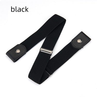 Newest Belt Adjustable Stretch Elastic Waist Band Invisible Buckle-Free Belts Women Men Jean Pants Dress No Buckle Easy To Wear