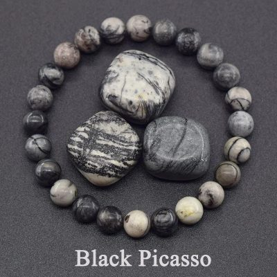 Handmade Bracelet Black Onyx Wealth & Luck gift