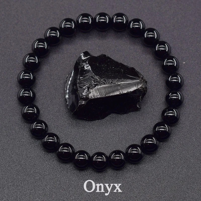 Handmade Bracelet Black Onyx Wealth & Luck gift Handmade Bracelet Black Onyx Wealth & Luck gift