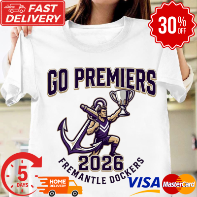 Fremantle Dockers 2026 Go Premiers Grand Final Tshirt for footy fans