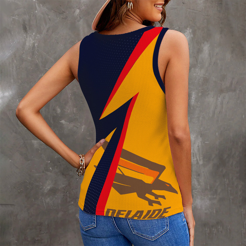 Adelaide Crows Ribbed Tanktop Personalized Limited Edition AFL Fan Gift Adelaide Crows Ribbed Tanktop Personalized Limited Edition AFL Fan Gift