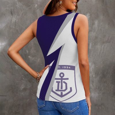 Fremantle Dockers Ribbed Tanktop Personalized Limited Edition AFL Fan Gift