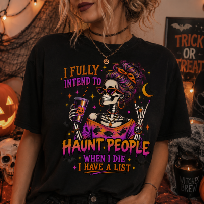 Funny Halloween Mom Skull Shirt – Spooky Graphic T-Shirt for Women