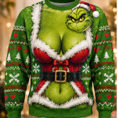 Funny Christmas Ugly Sweater The Grinch Sweatshirt for men and women