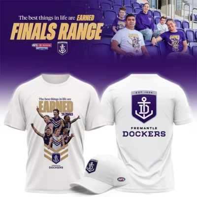 Fremantle Dockers Grand Final 2026 T-Shirt Cap set for footy fans