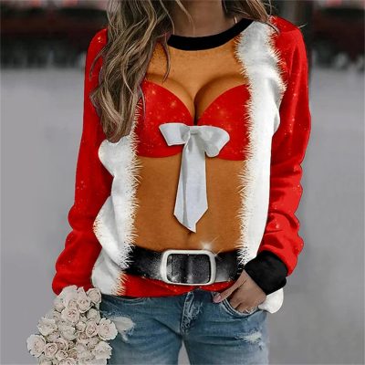 Funny Christmas Ugly Sweater Sexy Sweatshirt for men and women