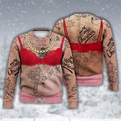 Funny Christmas Ugly Sweater Sexy Sweatshirt for men and women v9