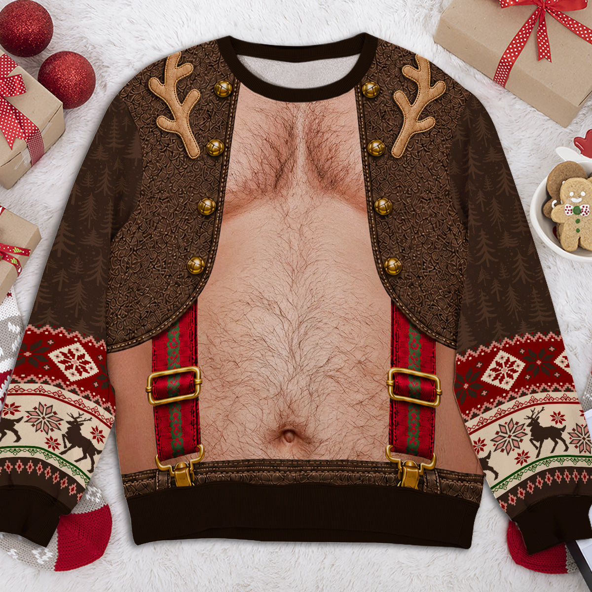 Funny Santa Claus Belly Sweatshirt Sexy Sweatshirt for men and women Funny Santa Claus Belly Sweatshirt Sexy Sweatshirt for men and women