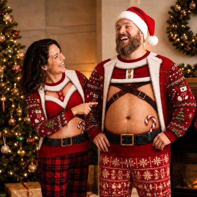 Funny Santa Claus Belly Sweatshirt Sexy Sweatshirt for men and women
