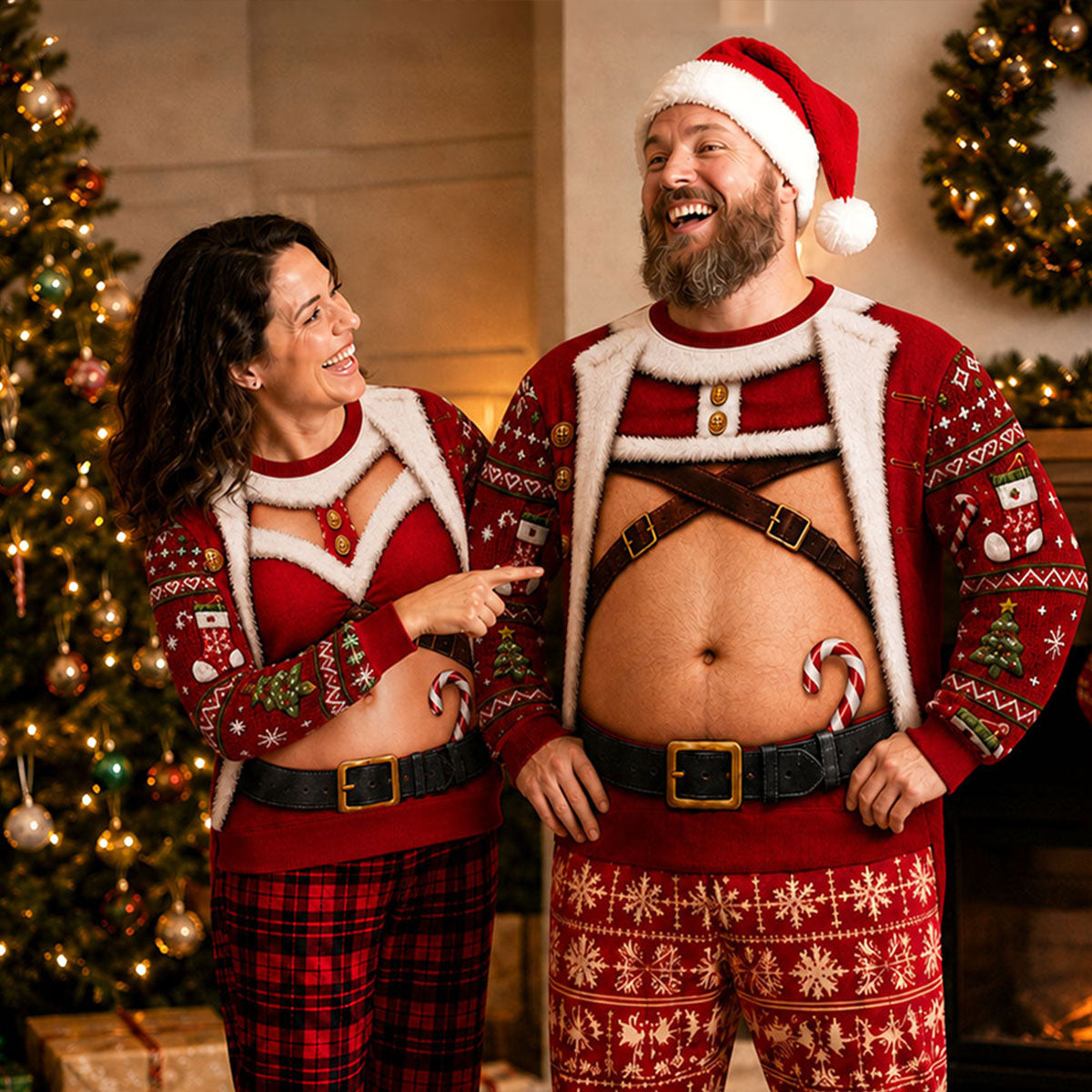 Funny Santa Claus Belly Sweatshirt Sexy Sweatshirt for men and women Funny Santa Claus Belly Sweatshirt Sexy Sweatshirt for men and women