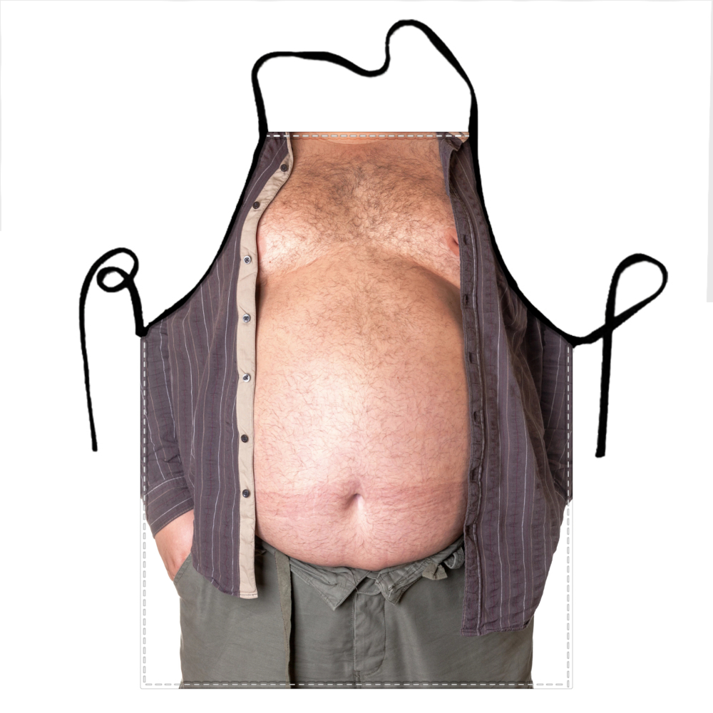 Funny Beer Belly Apron for Men - Novelty Kitchen Cooking Apron v1 Funny Beer Belly Apron for Men - Novelty Kitchen Cooking Apron v1