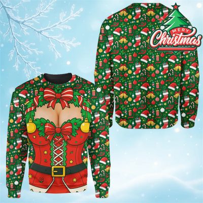 Funny Christmas Ugly Sweater Sexy Sweatshirt for men and women