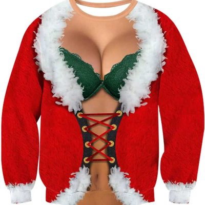 Funny Christmas Ugly Sweater Sexy Sweatshirt for men and women