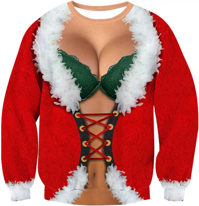 Funny Christmas Ugly Sweater Sexy Sweatshirt for men and women Funny Christmas Ugly Sweater Sexy Sweatshirt for men and women
