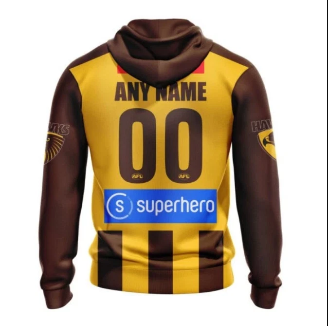 Hawthorn Hawks Custom Name Number 2026 Home Guernsey Hawthorn Hawks Custom Name Number 2026 Home Guernsey