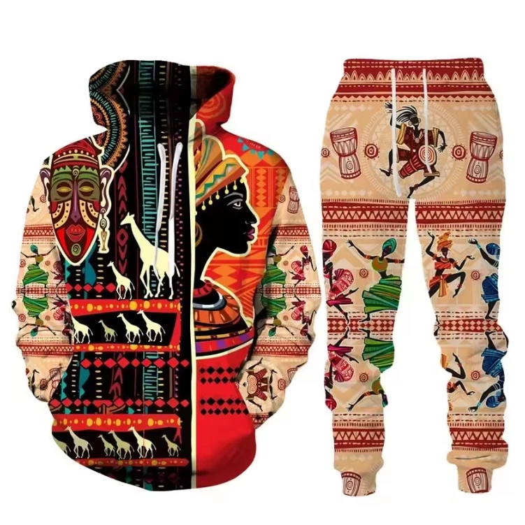 Women’s Ethnic Sports Tracksuit – 3D Print Hoodie & Jogging Pants Set Women’s Ethnic Sports Tracksuit – 3D Print Hoodie & Jogging Pants Set