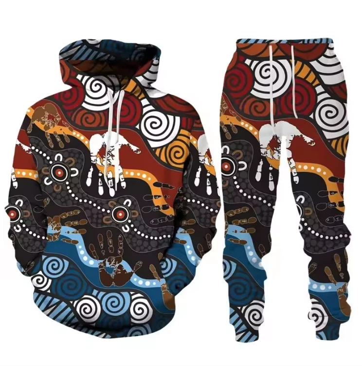 Women’s 3D Print Ethnic Tracksuit – Hoodie Sweatshirt & Jogging Pants Set Women’s 3D Print Ethnic Tracksuit – Hoodie Sweatshirt & Jogging Pants Set