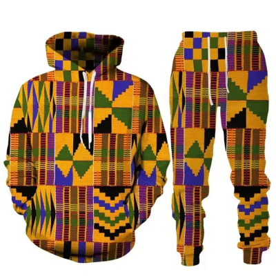 Women’s Ethnic Tracksuit Outfit – 3D Printed Hoodie & Casual Jogging Pants